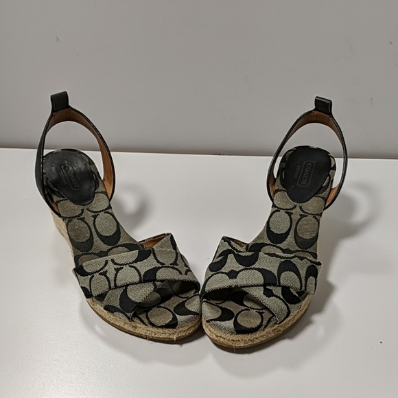 Coach Espadrille Wedge Sandals - Picture 1 of 4